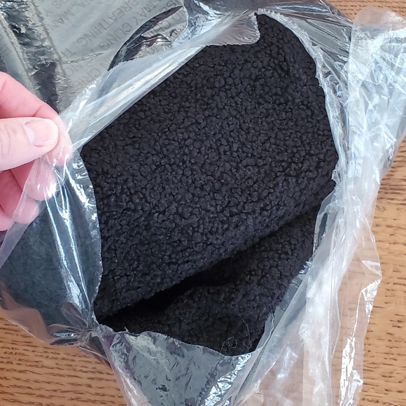 Anthropologie Cozy Boucle Hood Scarf - black - Picture 10 of 10